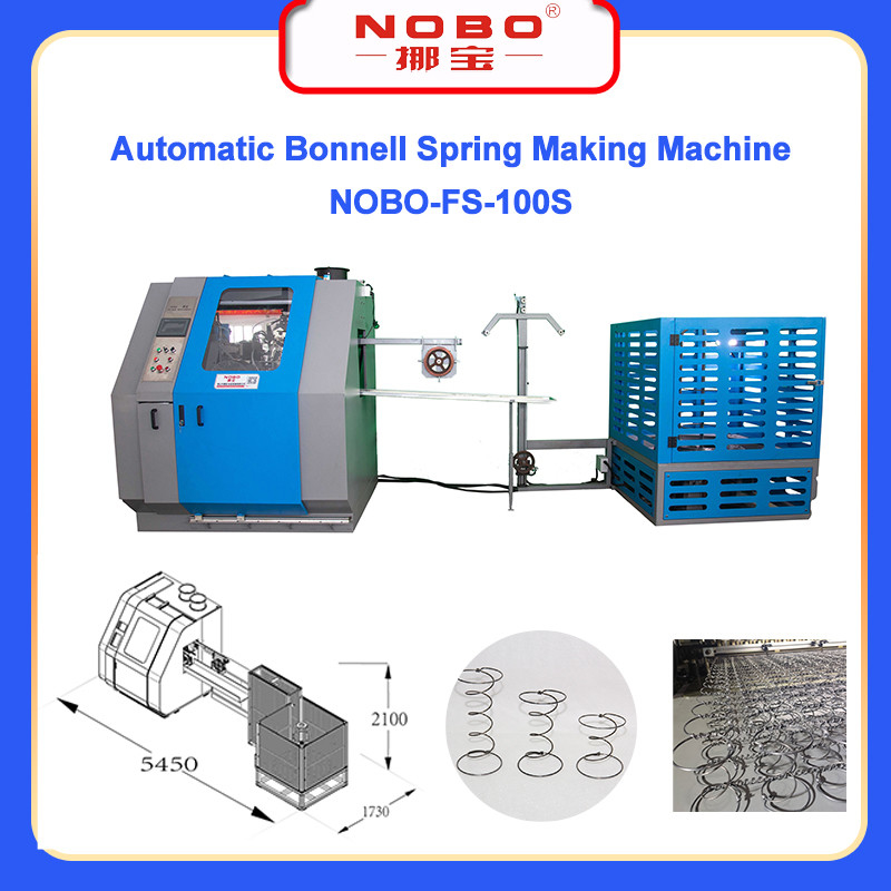 Ce Certified Furniture Mattress Bed Core Spring Coiling Machine 90－100 สปริง / นาที