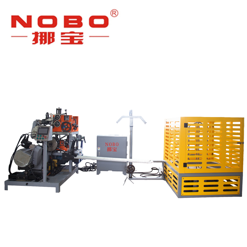 เซอร์โวมอเตอร์ 4.5kw Automatic Coiler Machine Bonell Spring Type NOBO-FS-65