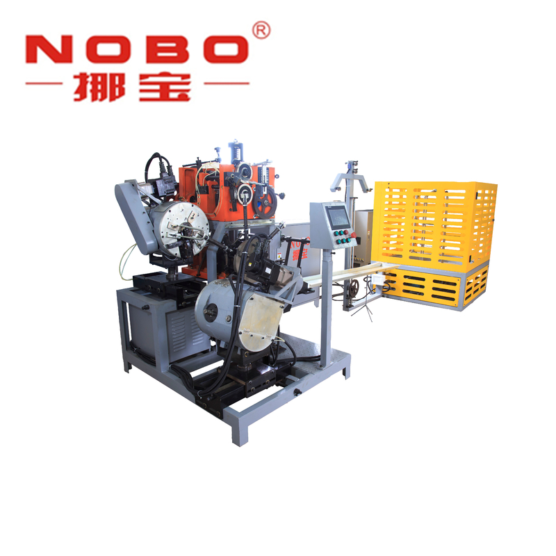 เซอร์โวมอเตอร์ 4.5kw Automatic Coiler Machine Bonell Spring Type NOBO-FS-65